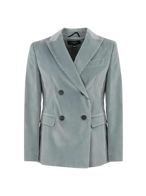 Blazer Katanga in velluto azzurro WEEKEND MAX MARA | 2425046062600013